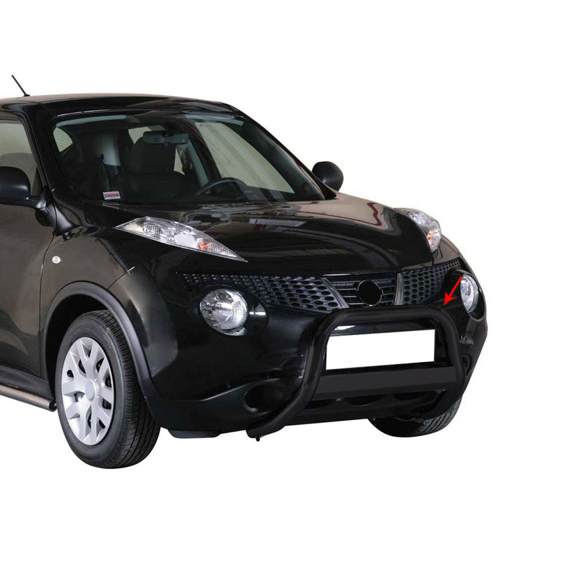 Protezione anteriore per Nissan Juke 2010-2019 ø63mm acciaio nero