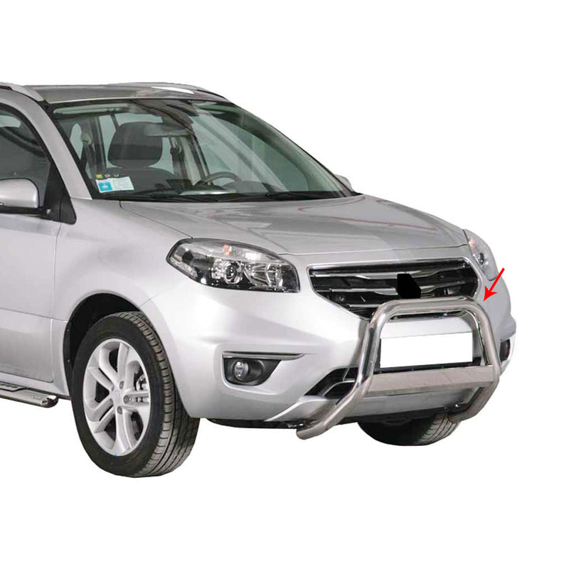 Barra di protezione anteriore per Renault Koleos 2011-2013 ø63mm acciaio argento 