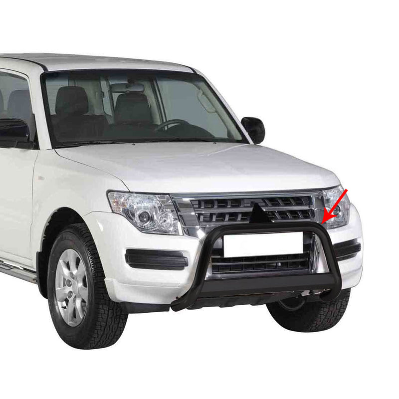 Barra di protezione anteriore per Mitsubishi Pajero 2015-2021 ø63mm acciaio nero
