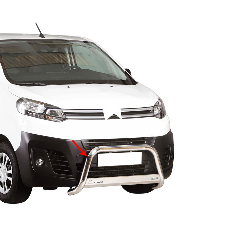 Frontbügel Frontschutzbügel für Citroen Jumpy Spacetourer 2016-2025 ø63 Stahl