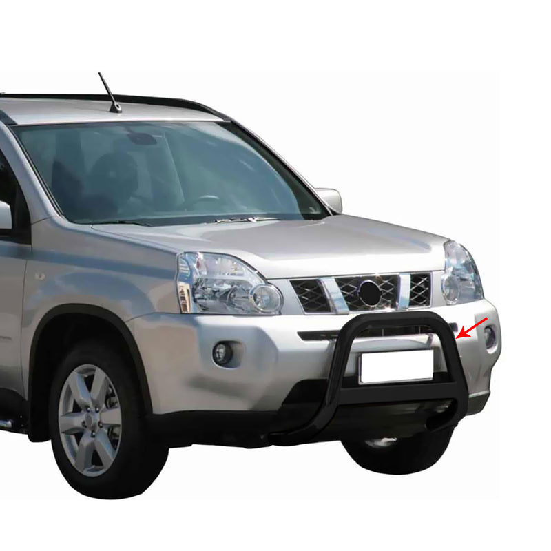 Barra di protezione anteriore per Nissan X-Trail 2007-2010 ø63mm acciaio nero 
