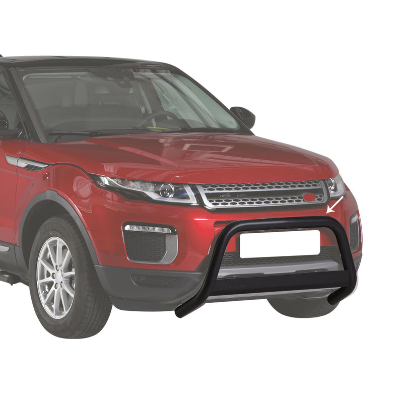 Barra di protezione anteriore per Range Rover Evoque 2016-2021 ø63mm acciaio nero 