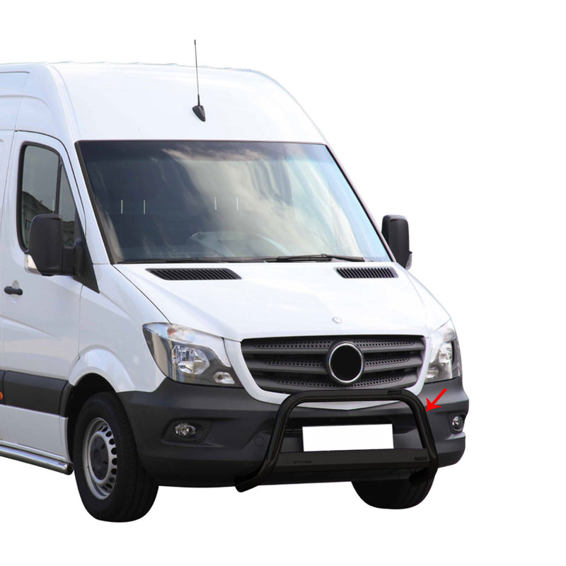 Protezione anteriore per Mercedes Sprinter 2013-2018 ø63mm acciaio nero 
