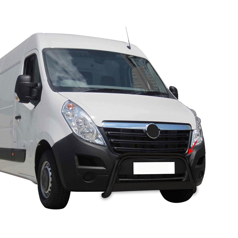 Protezione anteriore per Opel Movano 2010-2021 ø63mm acciaio nero