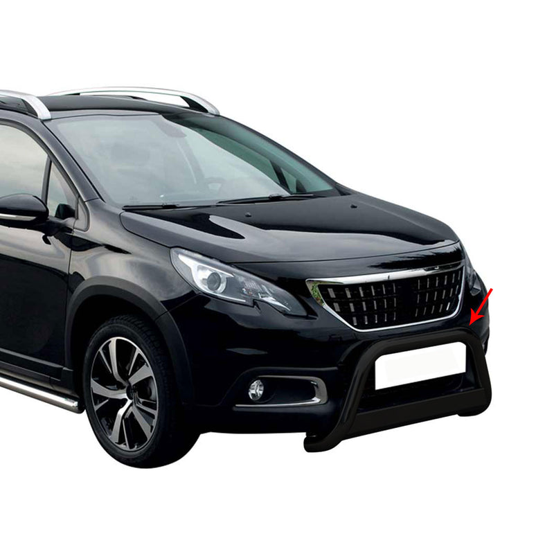 Protezione anteriore per Peugeot 2008 2016-2019 ø63mm acciaio nero