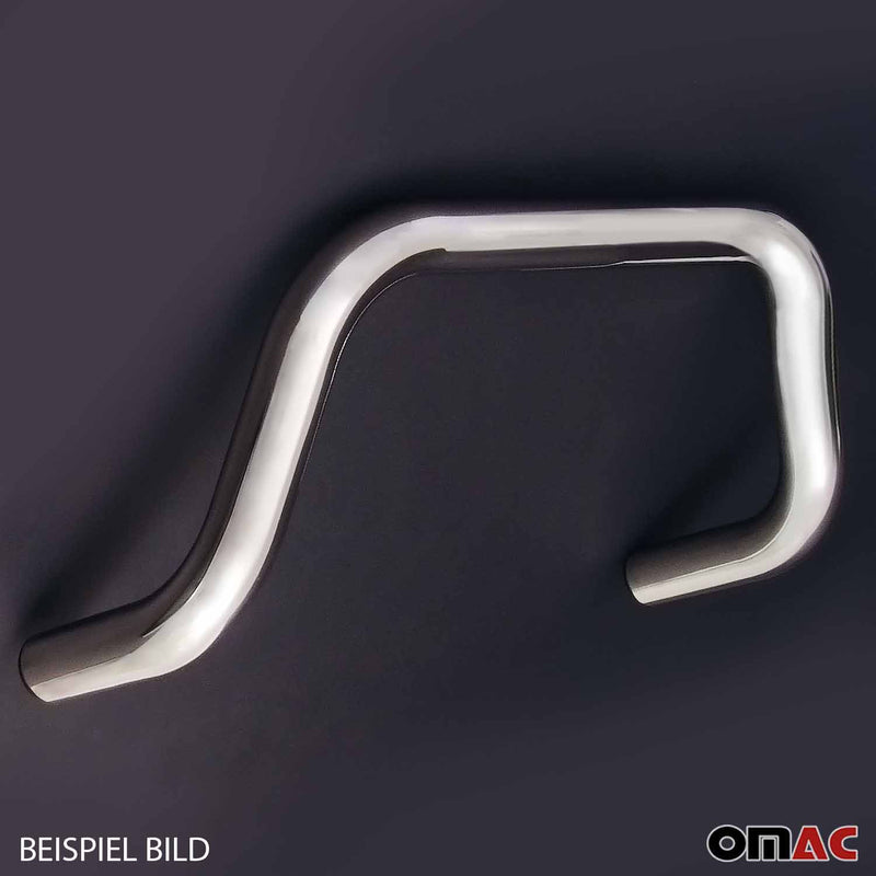 Barra di protezione anteriore per Mitsubishi Pajero 2015-2021 ø76mm acciaio argento