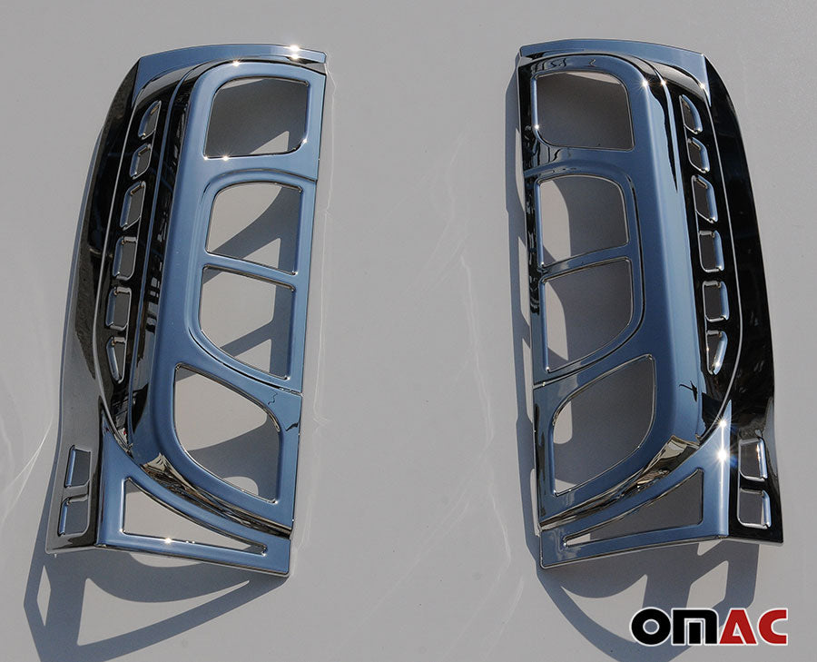 Strisce luci posteriori per Citroen Nemo 2008-2021 cromate ABS argento 2 pezzi 