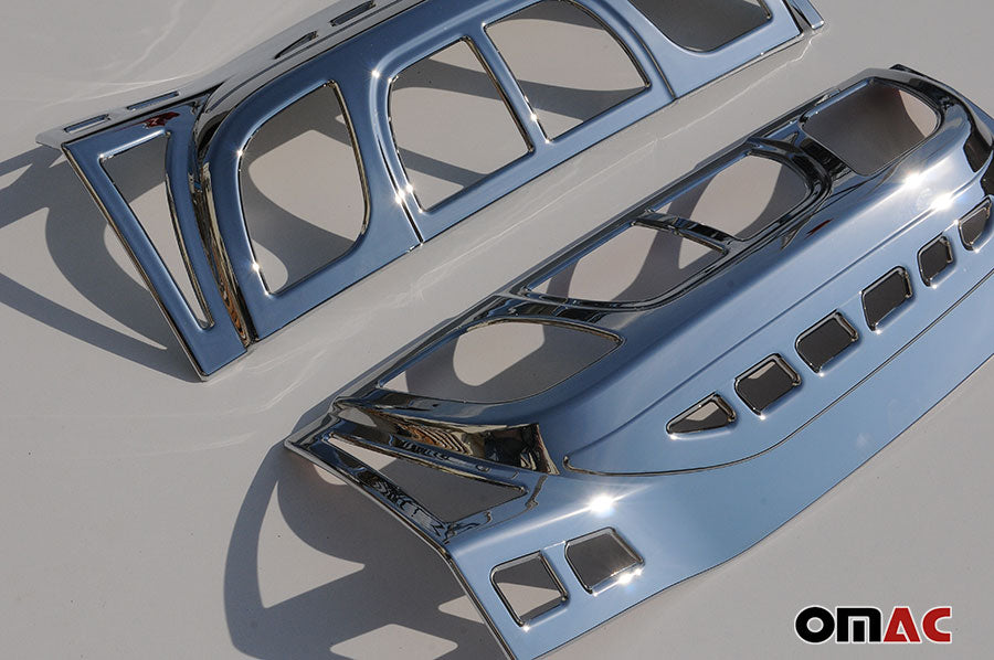 Strisce luci posteriori per Citroen Nemo 2008-2021 cromate ABS argento 2 pezzi 