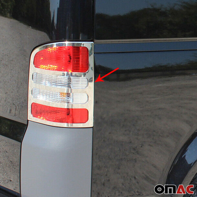 Strisce luci posteriori per VW Transporter T5 2003-2010 in acciaio inox, 2 pezzi 
