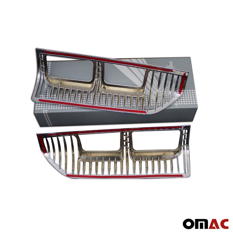 Strisce luci posteriori per Renault Trafic 2014-2021 cromate ABS argento 2 pezzi 