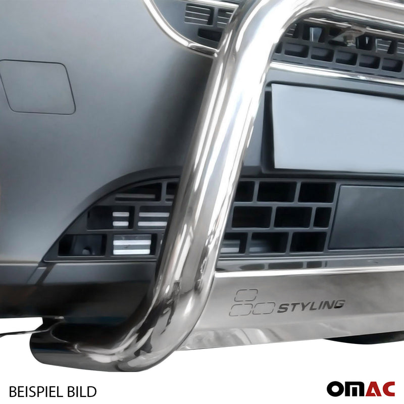 Frontbügel Frontschutzbügel für Skoda Yeti 2014-2017 ø63mm Stahl Silber Schutz