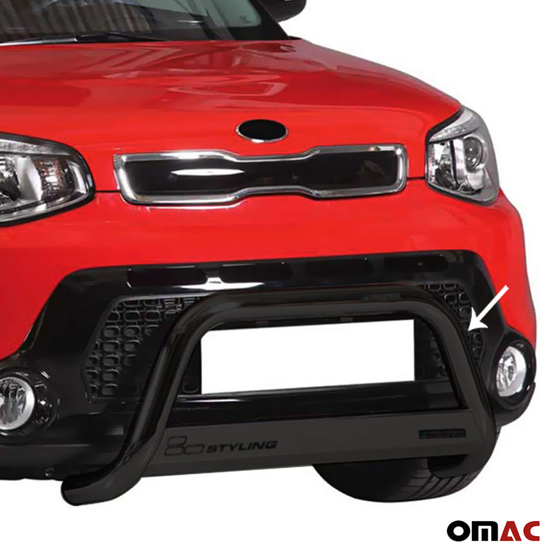 Protezione anteriore per Kia Soul 2013-2017 ø63mm acciaio nero