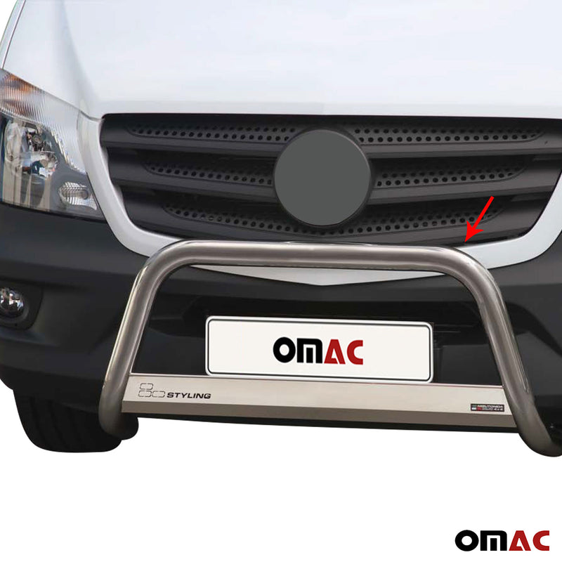 Protezione anteriore per Mercedes Sprinter 2013-2018 ø63mm acciaio argento