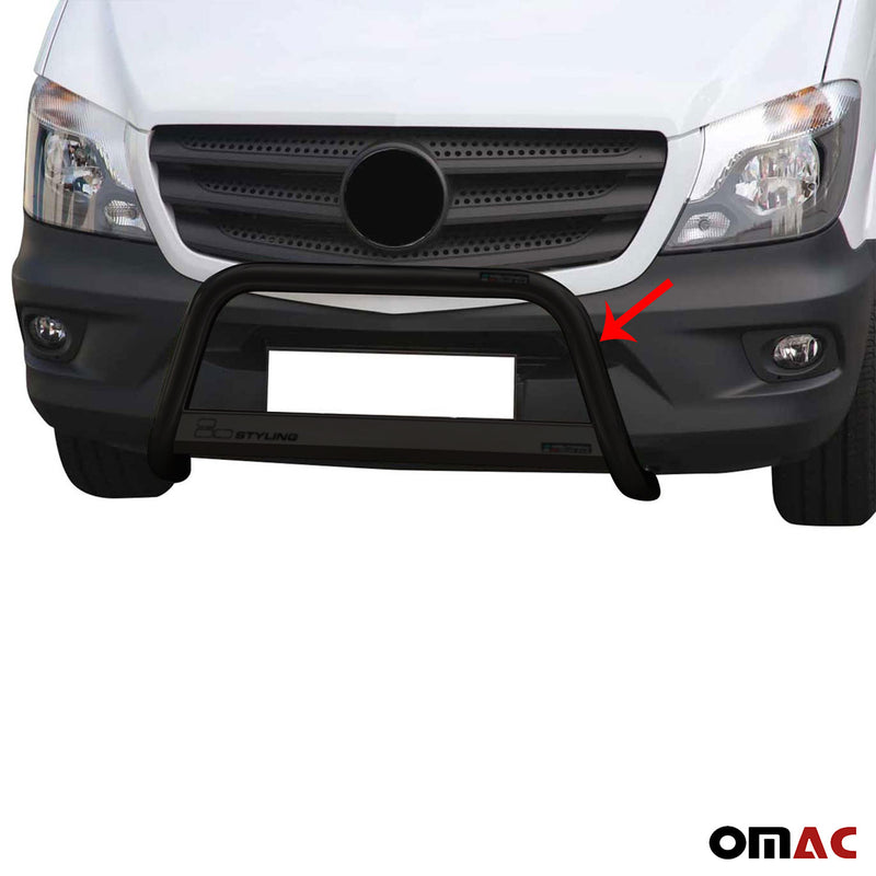 Protezione anteriore per Mercedes Sprinter 2013-2018 ø63mm acciaio nero 