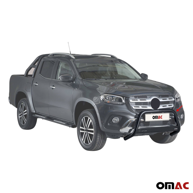 Protezione anteriore per Mercedes Classe X 2017-2020 ø63mm acciaio nero 