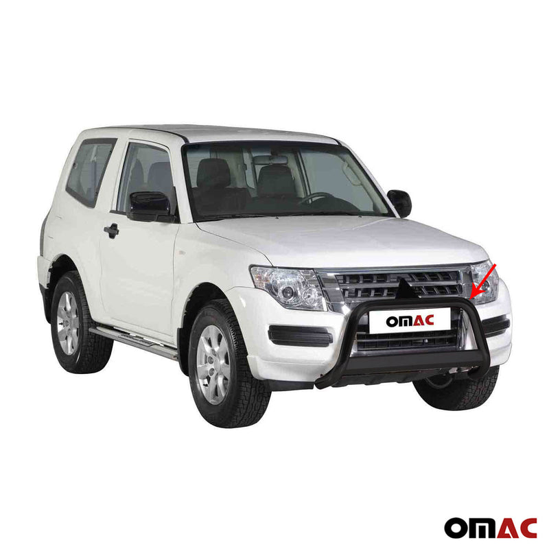 Barra di protezione anteriore per Mitsubishi Pajero 2015-2021 ø63mm acciaio nero