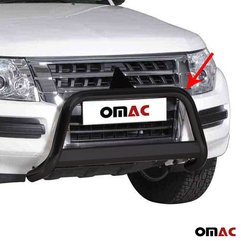 Barra di protezione anteriore per Mitsubishi Pajero 2015-2021 ø63mm acciaio nero