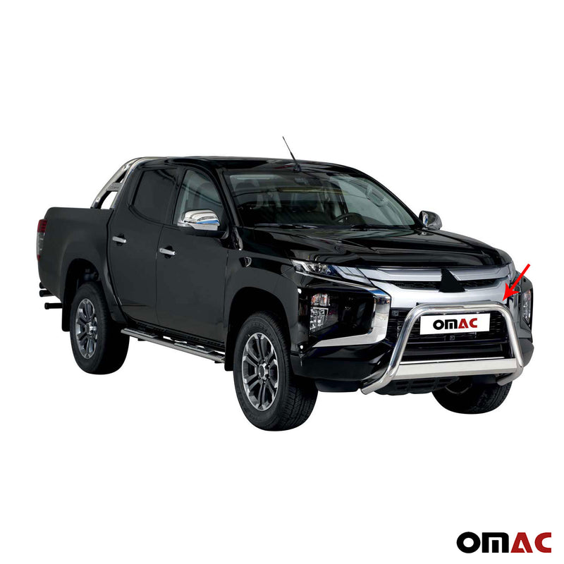 Protezione anteriore per Mitsubishi L200 2019-2025 ø63mm acciaio argento 
