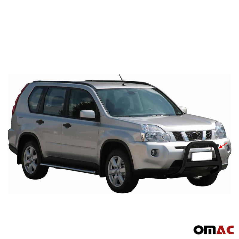 Barra di protezione anteriore per Nissan X-Trail 2007-2010 ø63mm acciaio nero 
