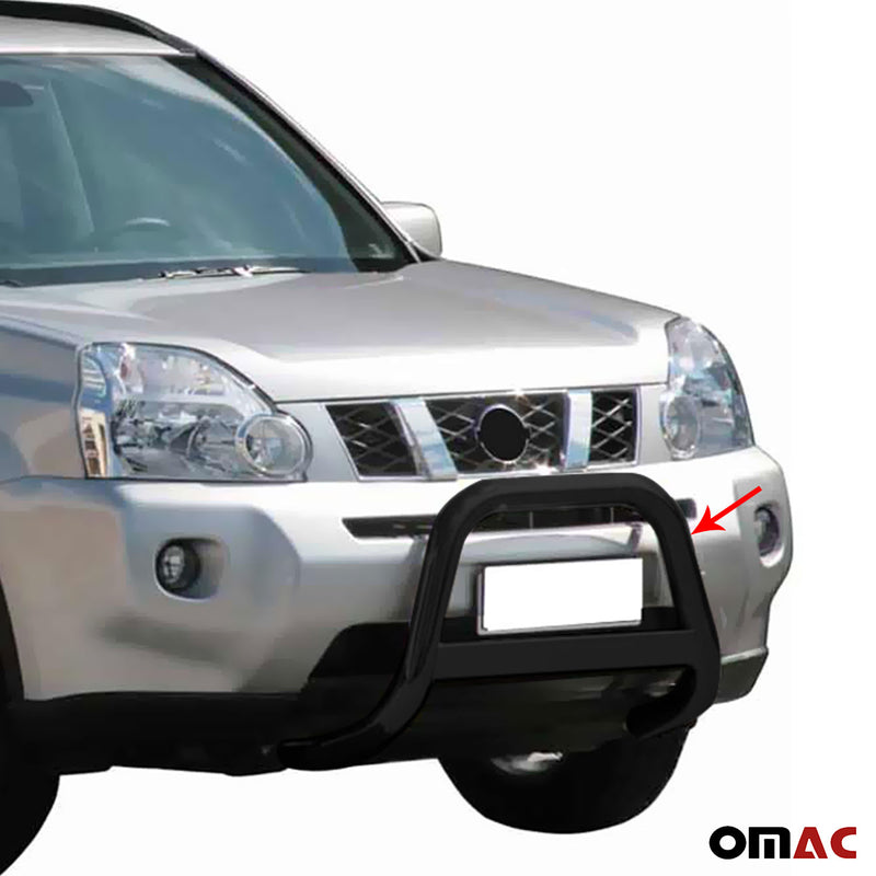 Barra di protezione anteriore per Nissan X-Trail 2007-2010 ø63mm acciaio nero 
