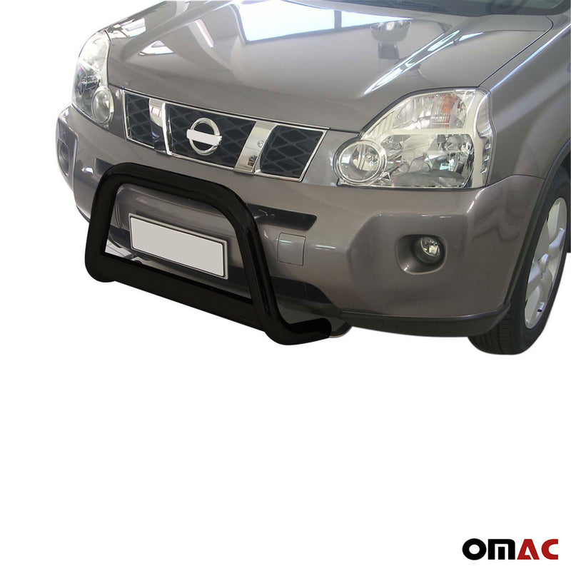 Barra di protezione anteriore per Nissan X-Trail 2007-2010 ø63mm acciaio nero 