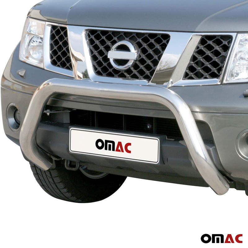 Protezione anteriore per Nissan Pathfinder 2005-2011 ø76mm acciaio argento 