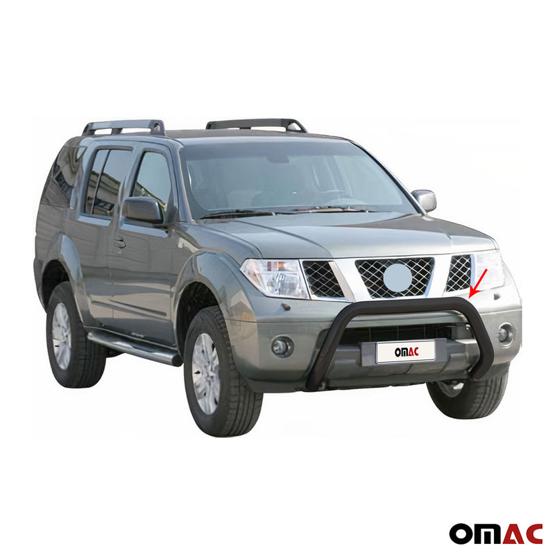 Protezione anteriore per Nissan Pathfinder 2005-2011 ø76mm acciaio nero