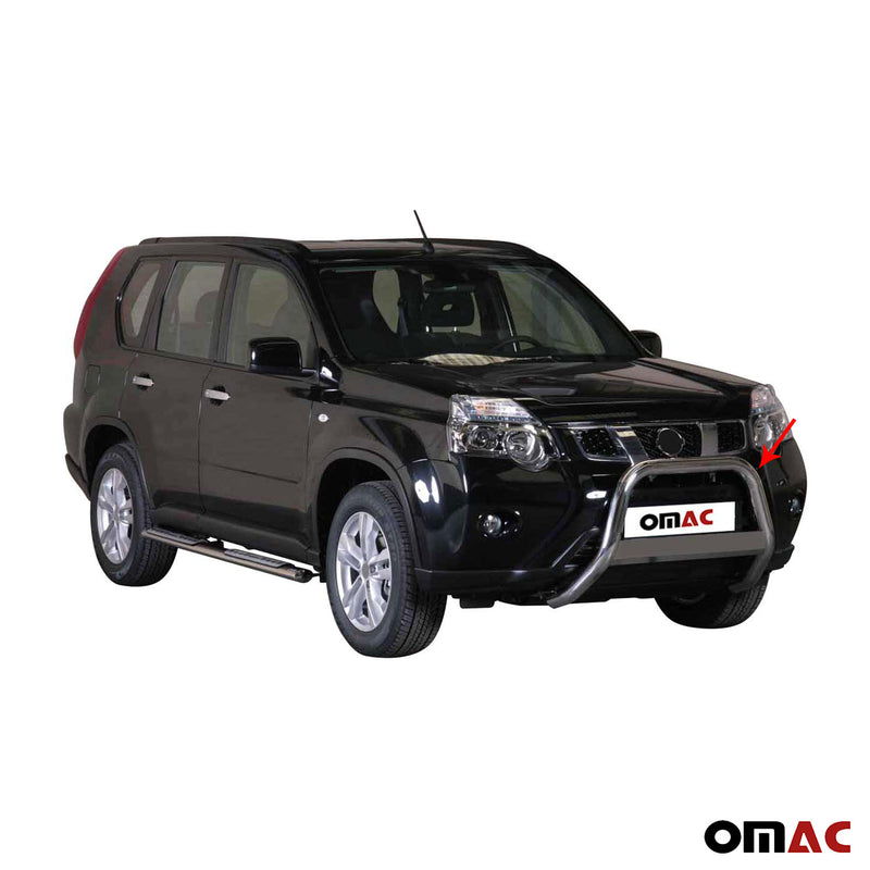 Protezione anteriore per Nissan X-Trail 2011-2014 ø63mm acciaio argento 
