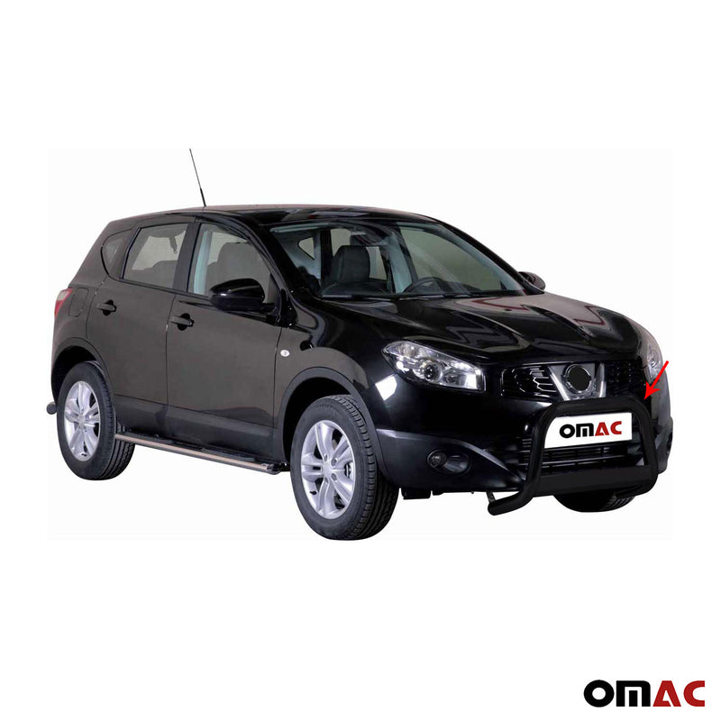 Barra di protezione anteriore per Nissan Qashqai 2017-2021 ø63mm acciaio nero 