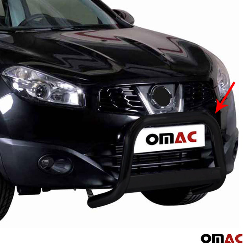 Barra di protezione anteriore per Nissan Qashqai 2017-2021 ø63mm acciaio nero 