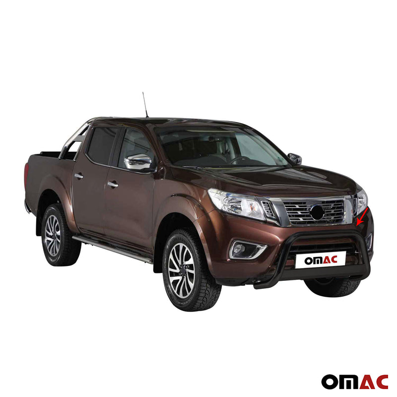 Barra di protezione anteriore per Nissan NP300 Navara 2016-2021 ø63 acciaio nero