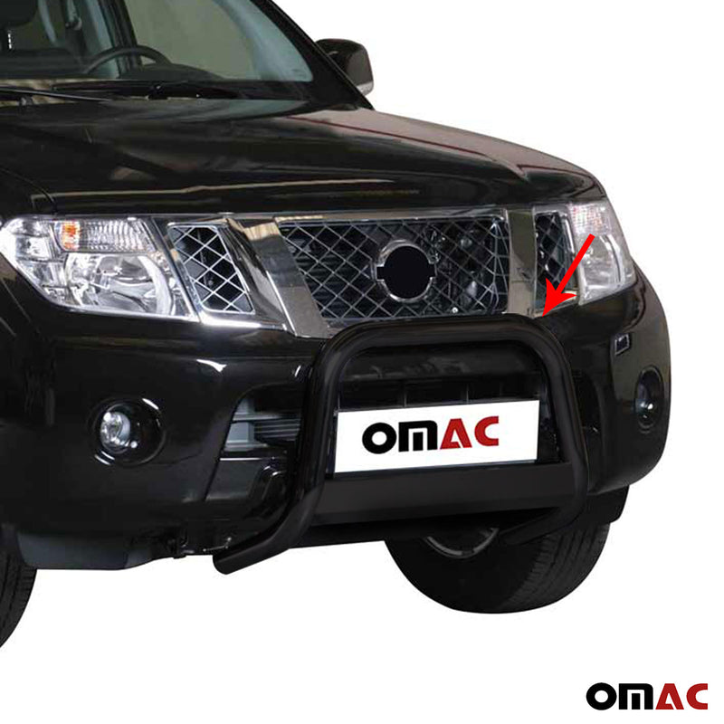Protezione anteriore per Nissan Pathfinder 2010-2013 ø63mm acciaio nero