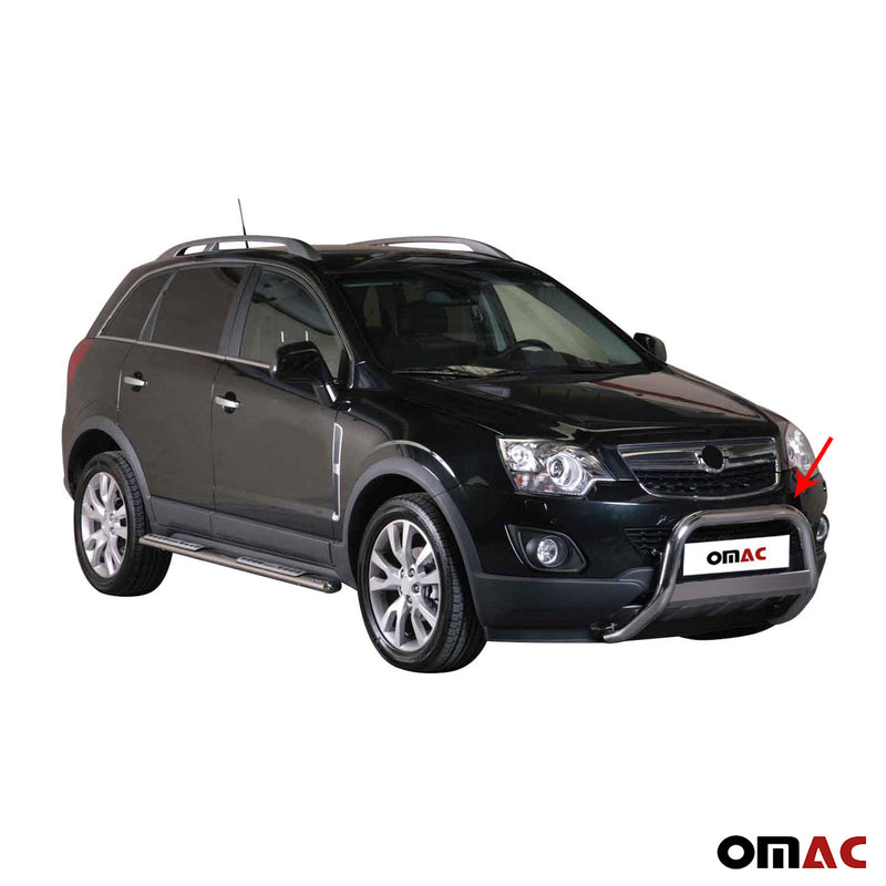 Protezione anteriore per Opel Antara 2011-2015 ø63mm acciaio argento 