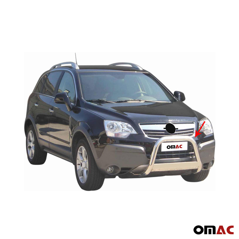 Protezione anteriore per Opel Antara 2007-2011 ø63mm acciaio argento 