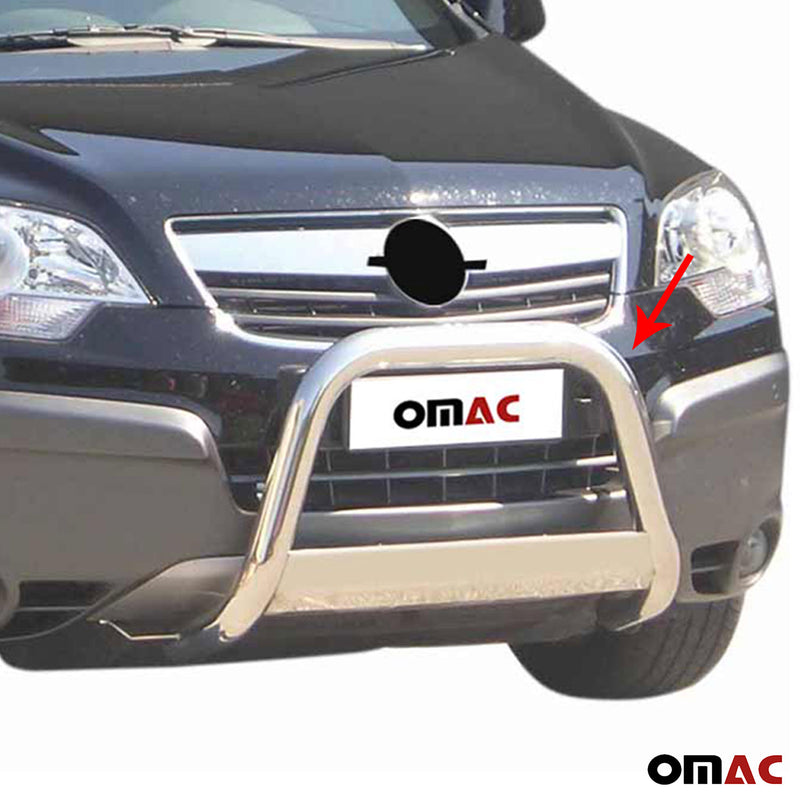 Protezione anteriore per Opel Antara 2007-2011 ø63mm acciaio argento 