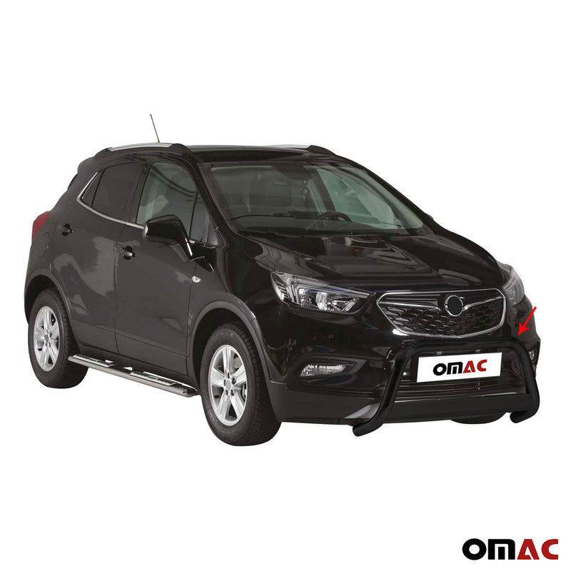 Protezione anteriore per Opel Mokka X 2016-2019 ø63mm acciaio nero