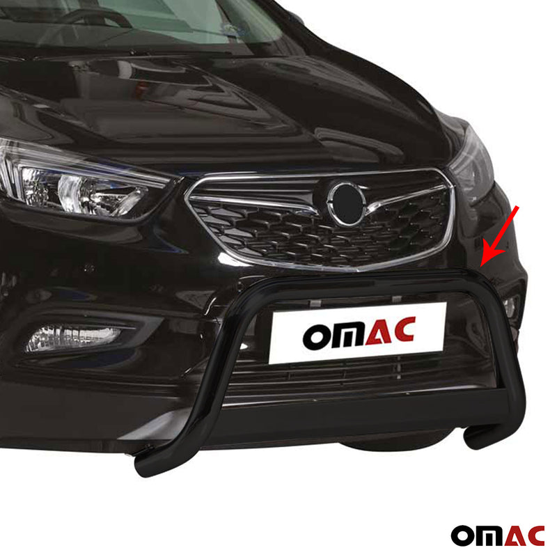 Protezione anteriore per Opel Mokka X 2016-2019 ø63mm acciaio nero