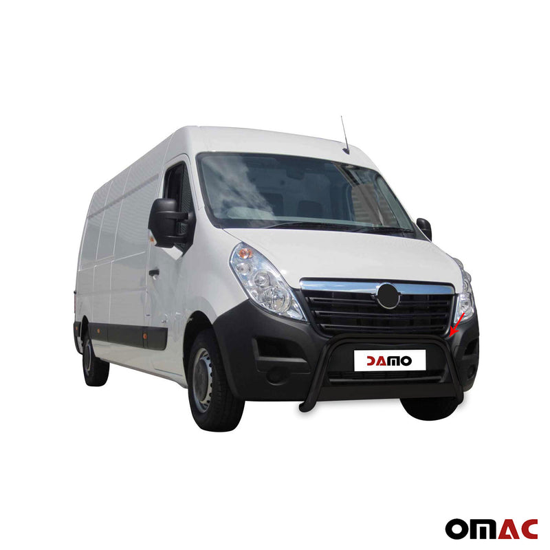 Protezione anteriore per Opel Movano 2010-2021 ø63mm acciaio nero