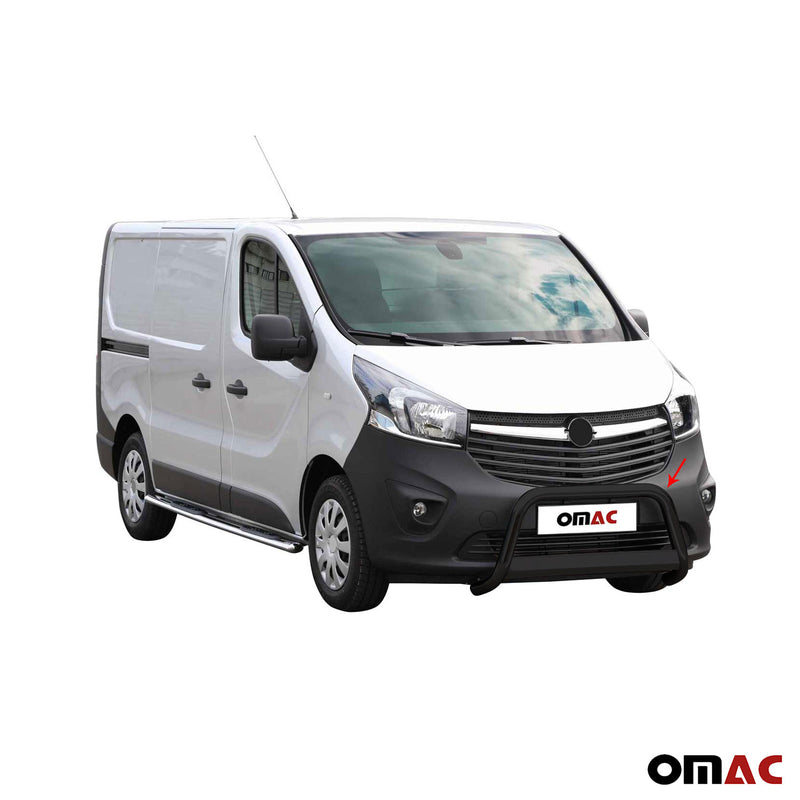 Protezione anteriore per Opel Vivaro 2014-2018 ø63mm acciaio nero