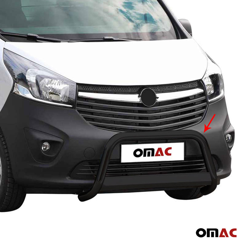 Protezione anteriore per Opel Vivaro 2014-2018 ø63mm acciaio nero