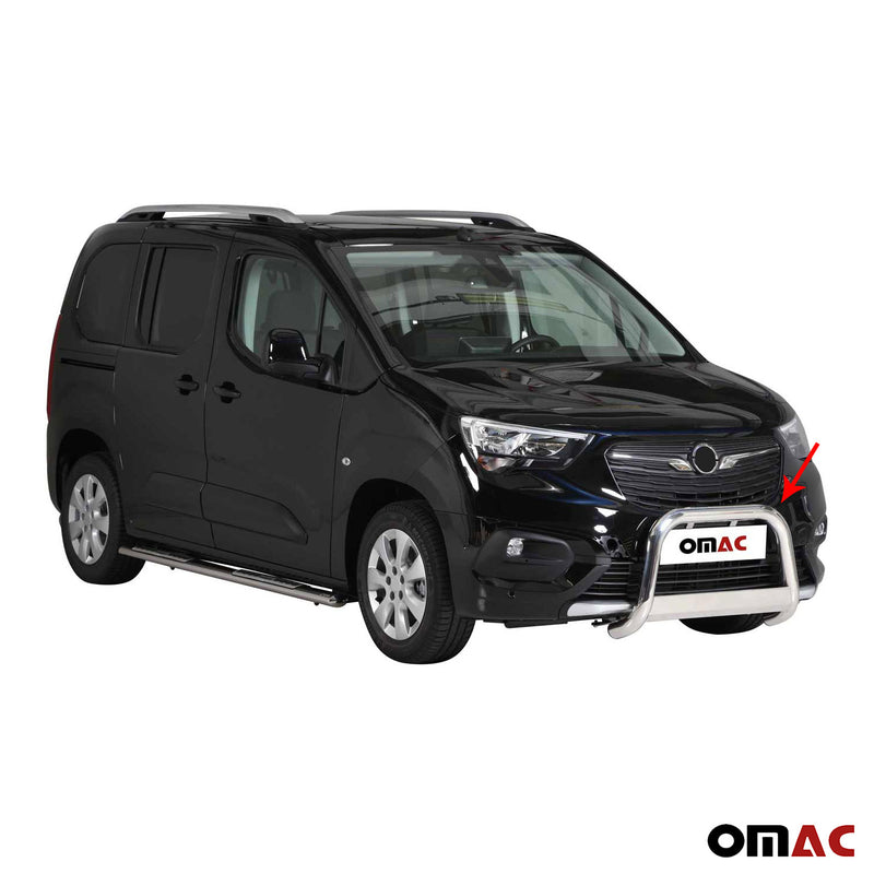 Protezione anteriore per Opel Combo 2018-2025 ø63mm acciaio argento 
