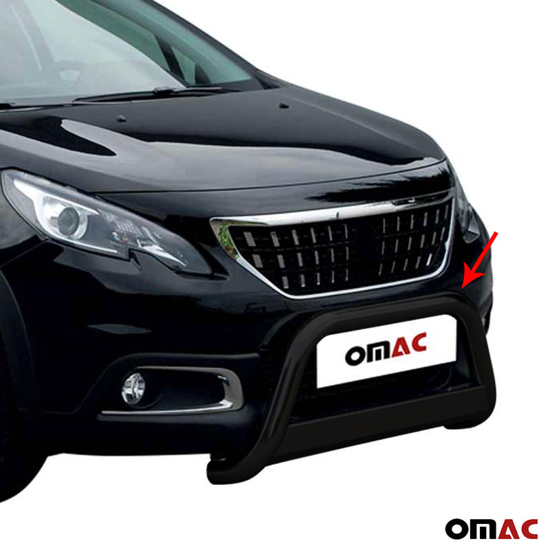 Protezione anteriore per Peugeot 2008 2016-2019 ø63mm acciaio nero