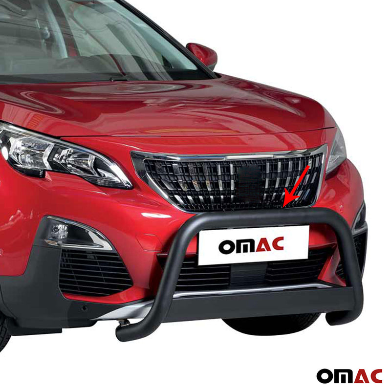 Protezione anteriore per Peugeot 3008 2018-2021 ø63mm acciaio nero 