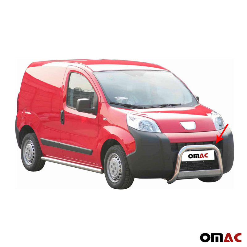 Protezione anteriore per Peugeot Bipper 2008-2016 ø63mm acciaio argento 