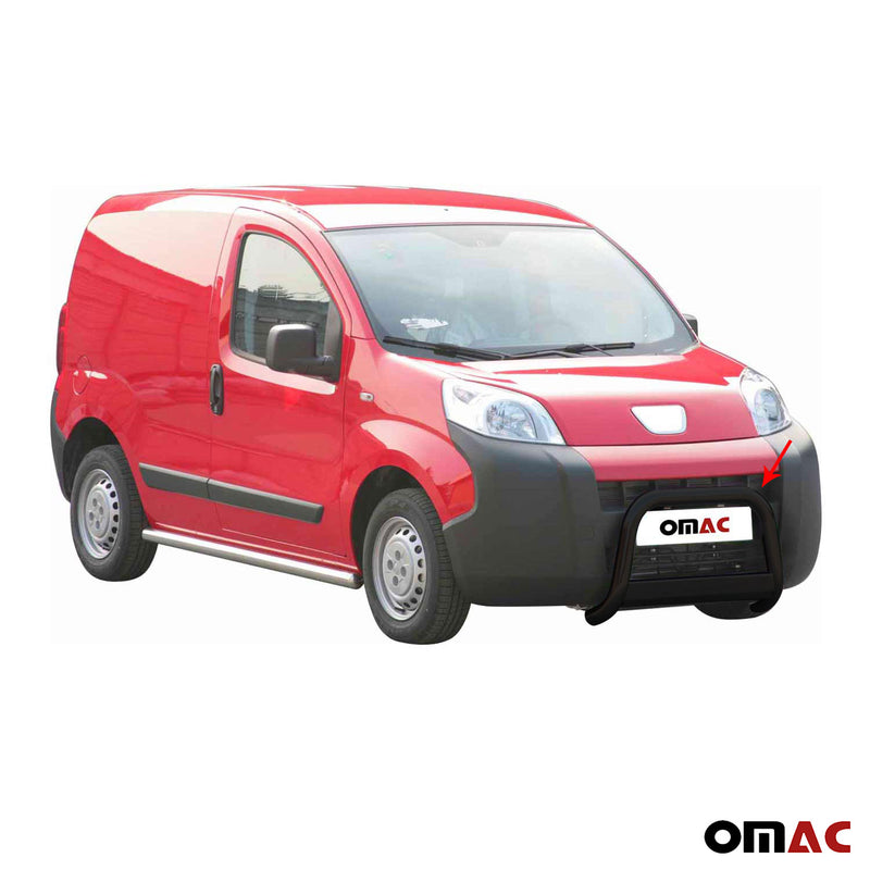 Barra di protezione anteriore per Peugeot Bipper 2008-2016 ø63mm acciaio nero