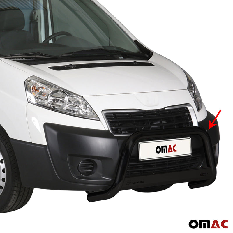 Protezione anteriore per Peugeot Expert 2012-2016 ø63mm acciaio nero