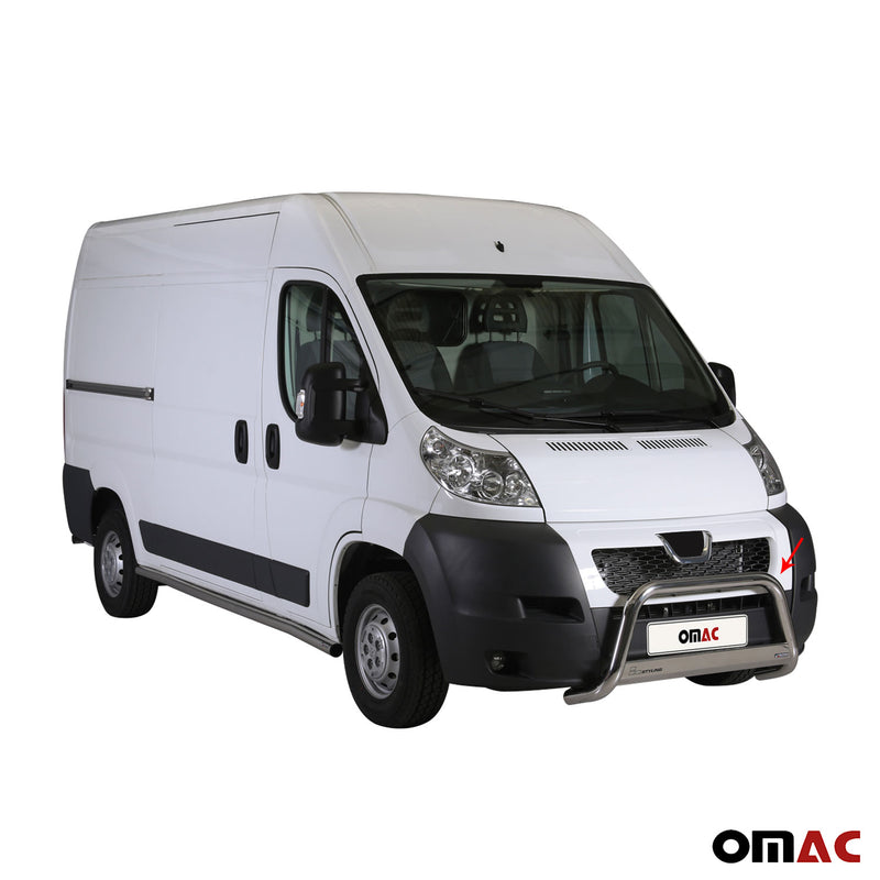 Protezione anteriore per Peugeot Boxer 2006-2013 ø63mm acciaio argento