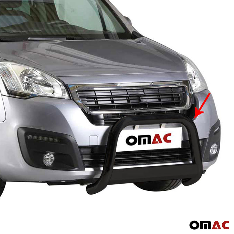 Protezione anteriore per Peugeot Partner 2016-2025 ø63mm acciaio nero