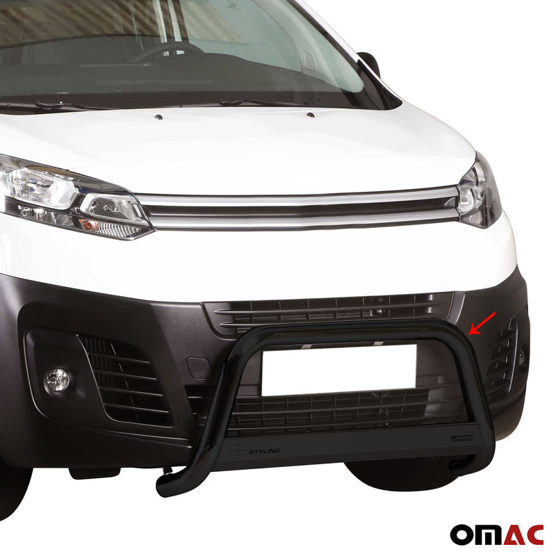 Barra di protezione anteriore per Citroen Jumpy 2016-2025 ø63mm acciaio nero 