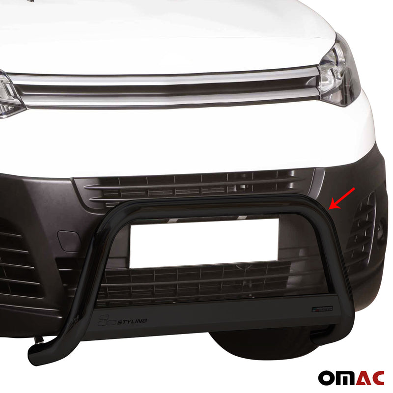 Barra di protezione anteriore per Citroen Jumpy 2016-2025 ø63mm acciaio nero 